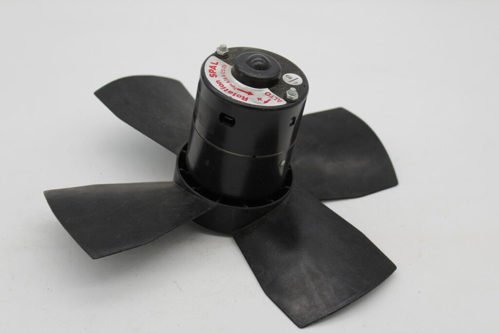 Cooling Fan Motor W/Blade Black