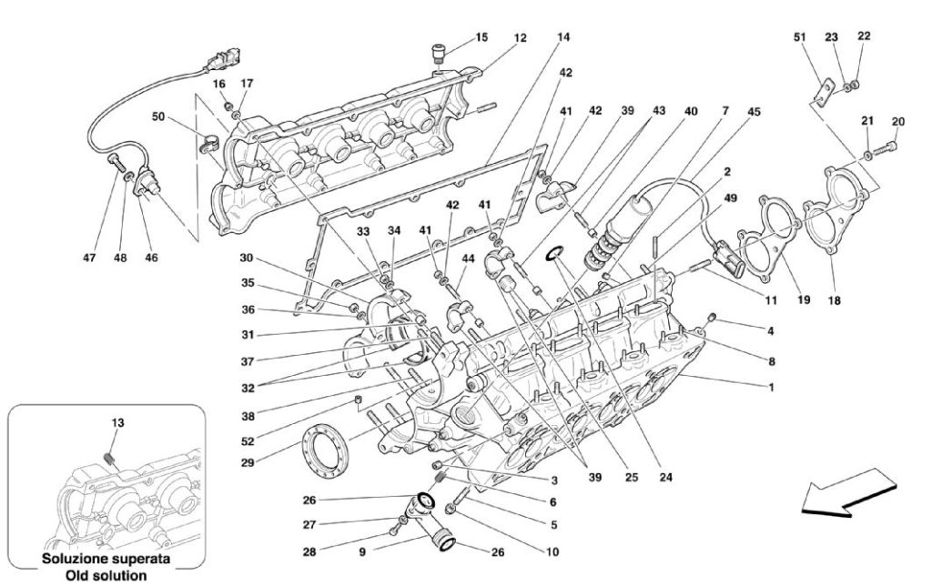 ferrair-360-modena-right-cylinder-head-parts-diagram