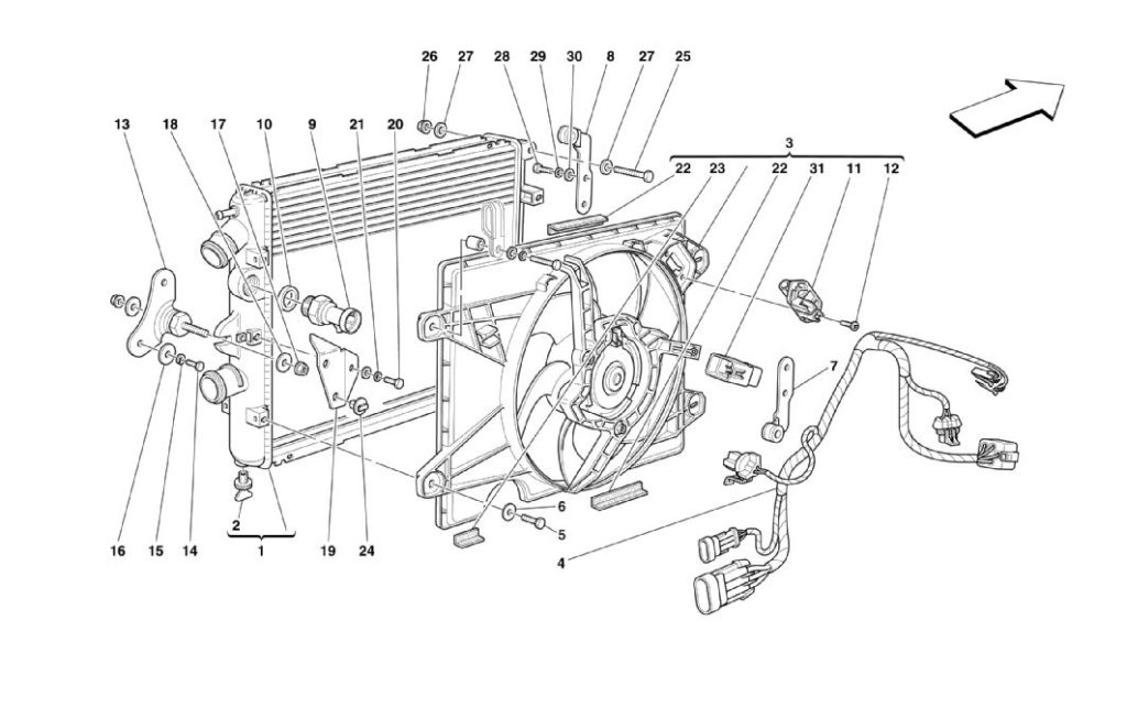 ferrari-360-modena-cooling-system-radiator-parts-diagram
