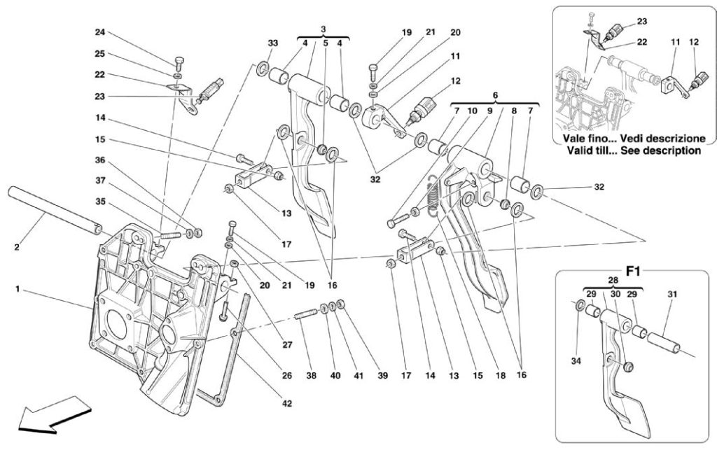 ferrari-360-modena-non-rhd-pedal-parts-diagram