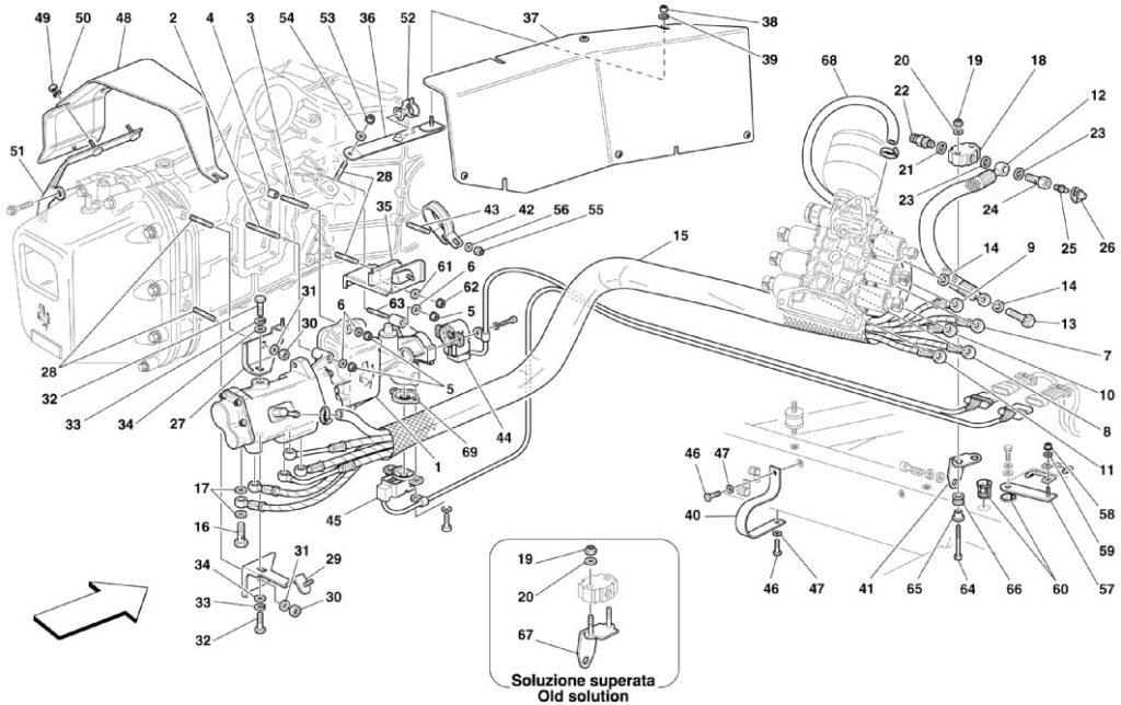ferari-360-f1-clutch-hydraulic-control-parts-diagram