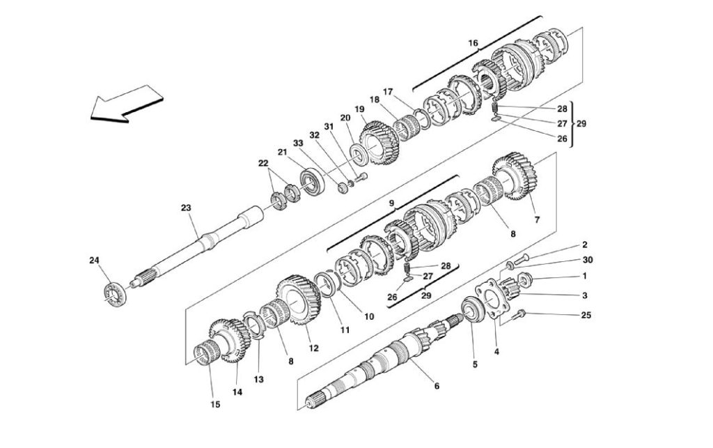 ferrari-360-main-shaft-gear-parts-diagram