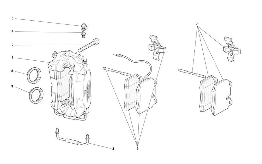 ferrari-360-modena-front-and-rear-calipers-parts-diagram