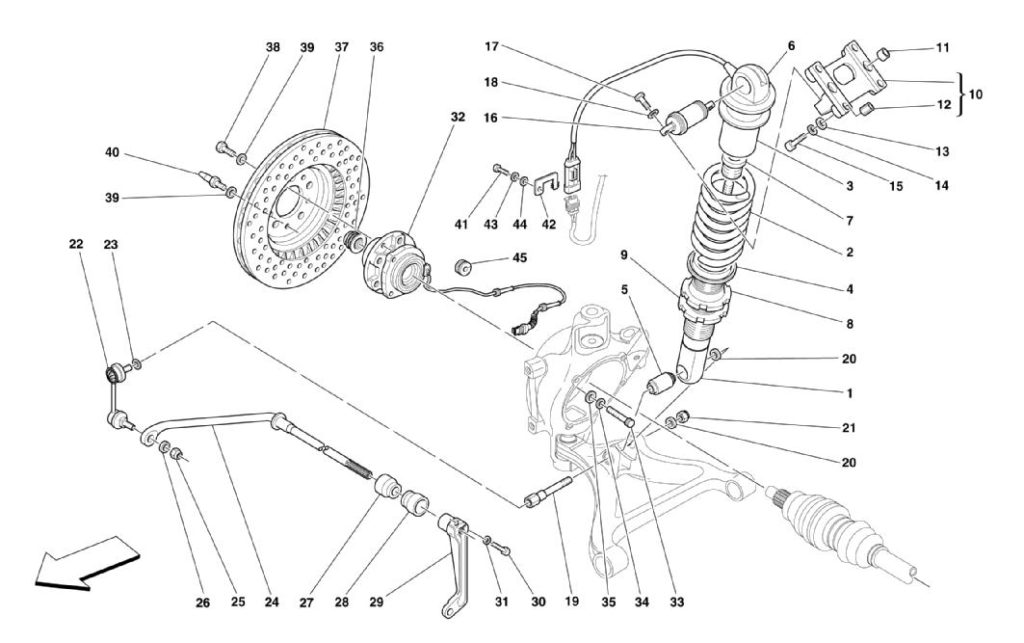 ferrari-360-modena-rear-shock-absorber-and-brakes-parts-diagrams
