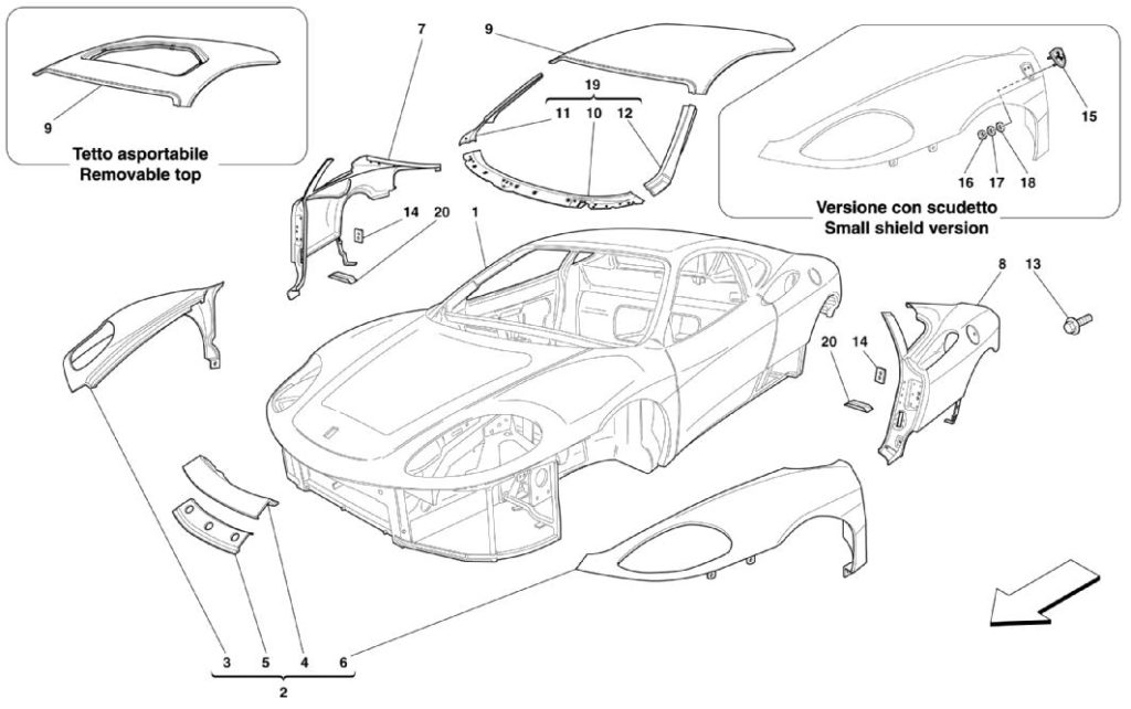 ferrari-360-modena-outer-body-trim-parts-diagram