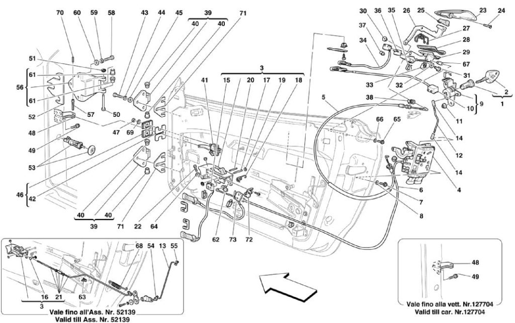 ferrari-360-modena-door-controls-and-hinges-parts-diagram