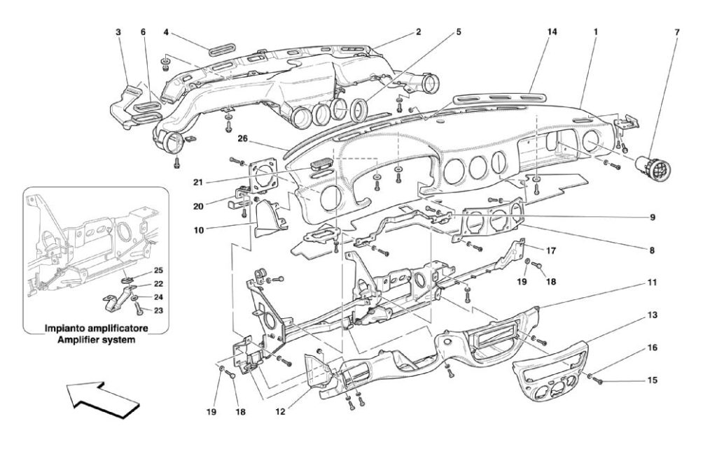 Ferrari-360-modena-dashboard-parts-diagram