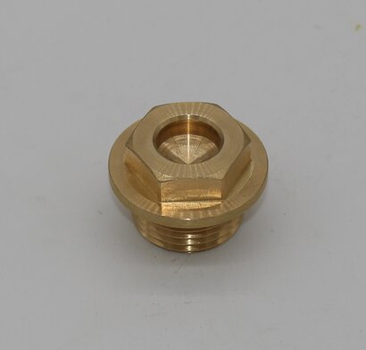 Plug Threaded Brass Drain 14x2.0